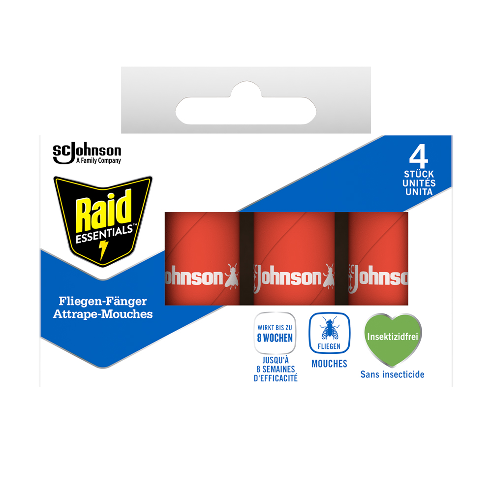 Стрічка липка Raid Essentials від мух, 4 шт